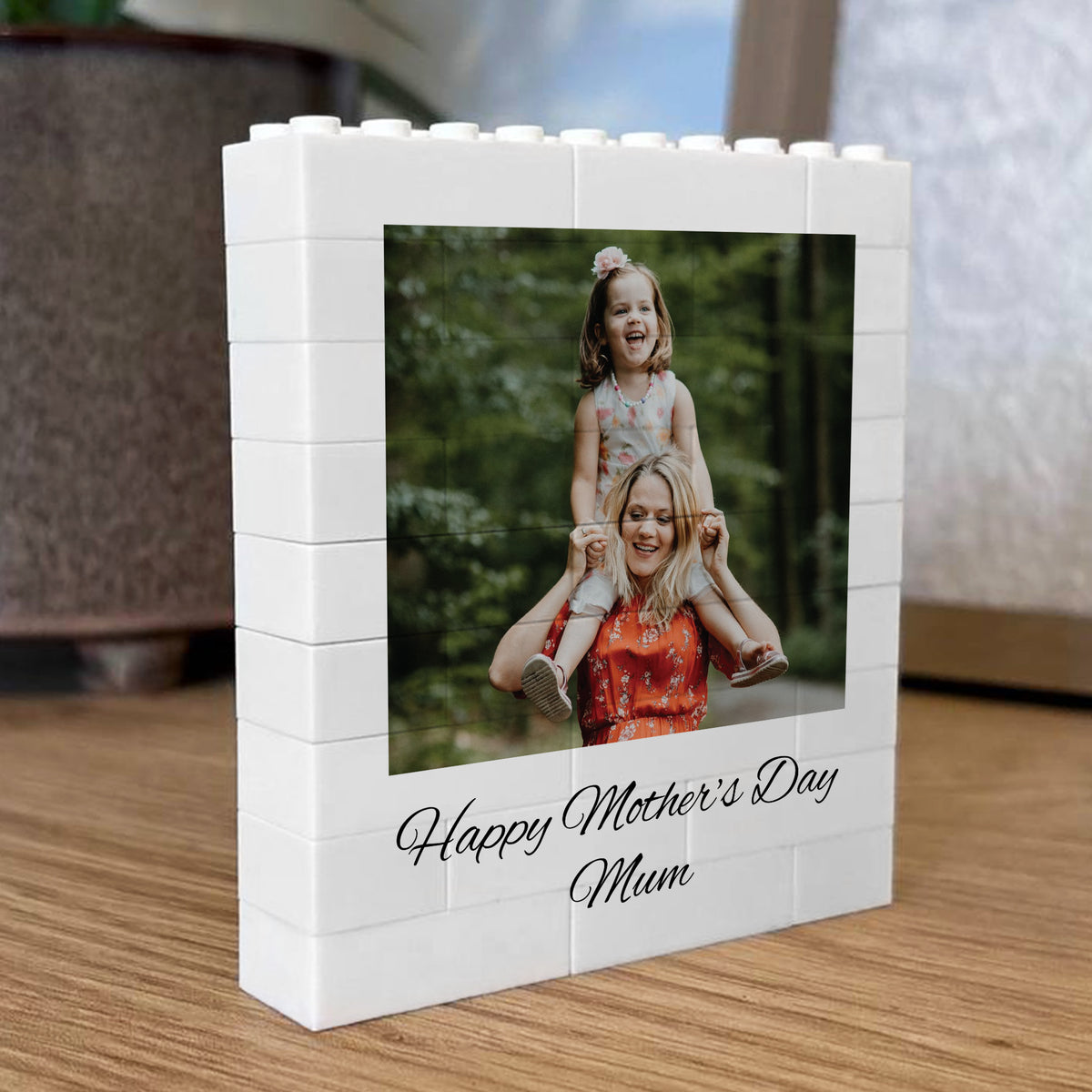 Personalised Mothers Day Gift with Customised Photo Block