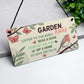 Perfect Garden Sign For Outside Hanging Garden Rules Sign