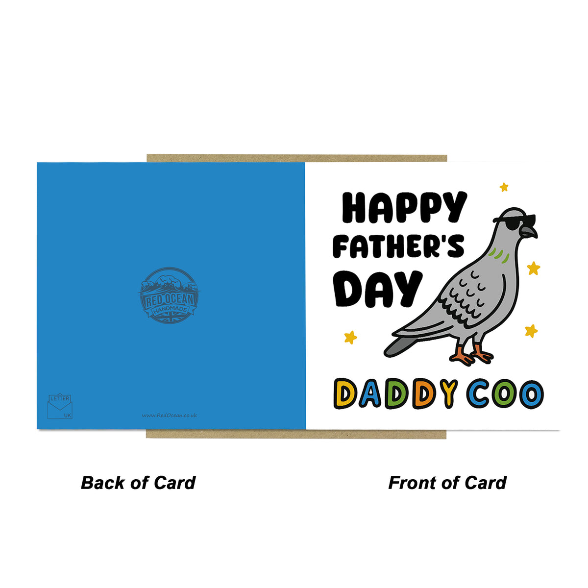 Funny Card For Dad For Fathers Day DADDY COO Card With Envelope