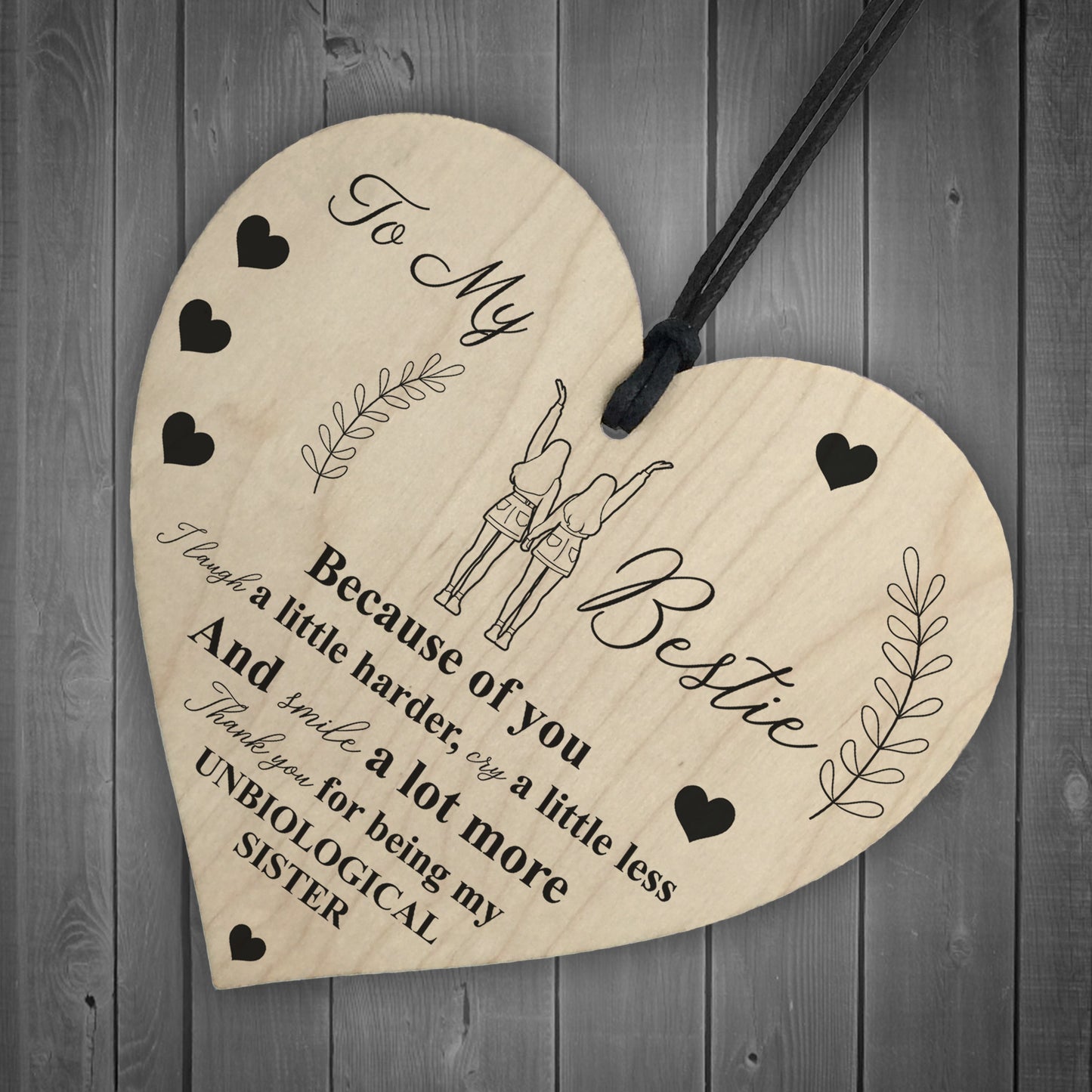 Best Friend Gift Sister Plaque Thank You Gift For Best Friend
