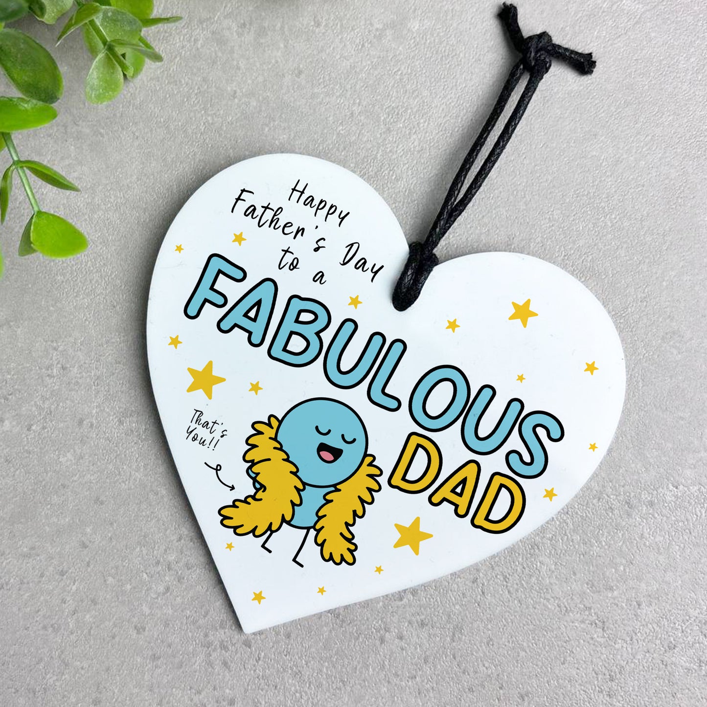 Funny Fathers Day Gift For Dad FABULOUS DAD From Daughter Son