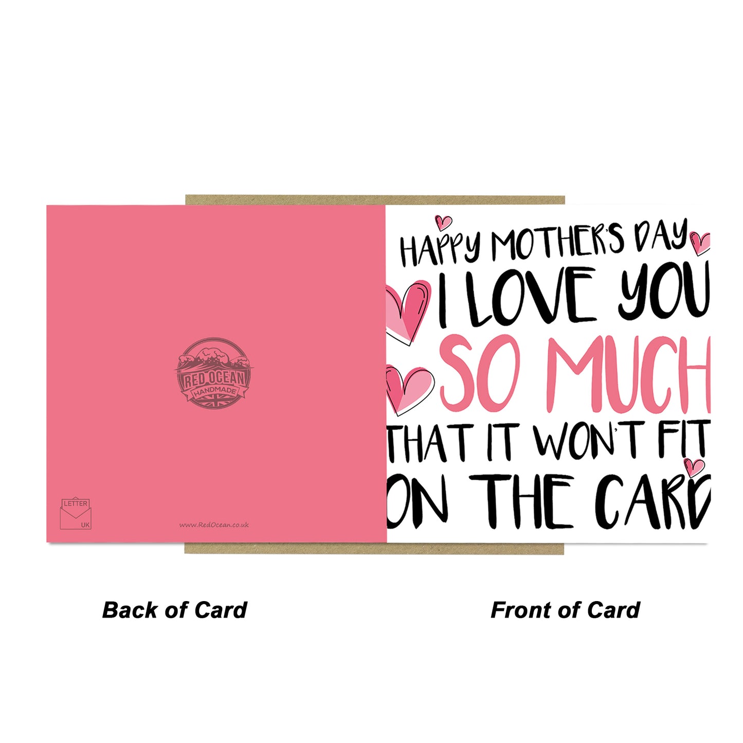 Card For Grandma Nanny Mum With Envelope Mothers Day Cards