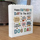Dog Dad Gift For Fathers Day Building Block Dad Plaque Funny