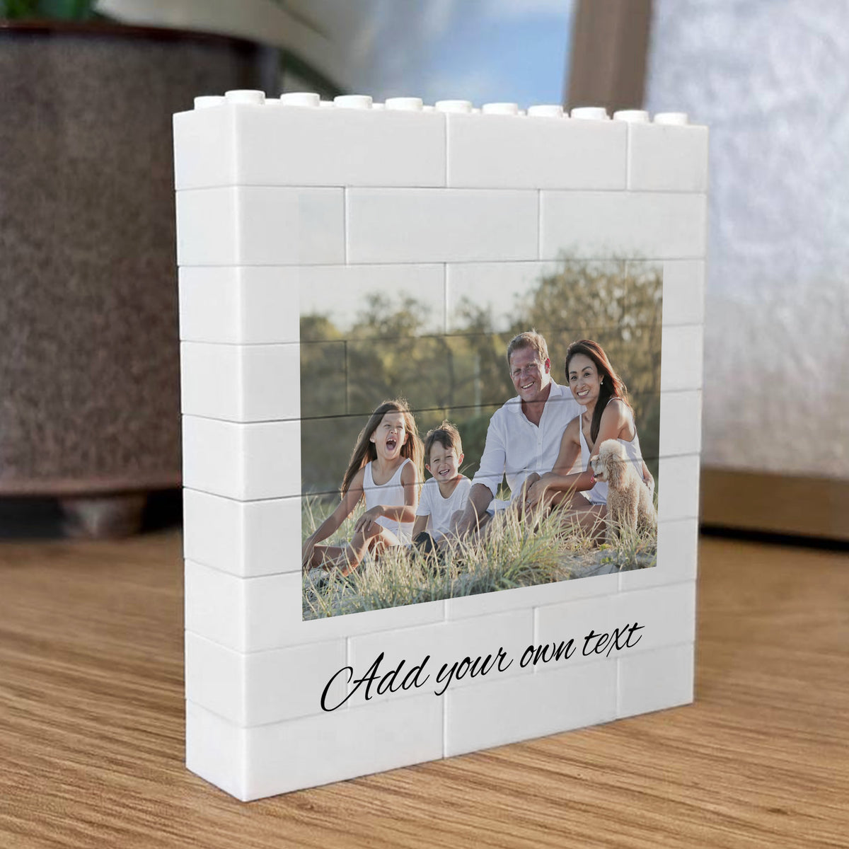 Personalised Any Photo Text Brick Photo Block Gift for Boyfriend