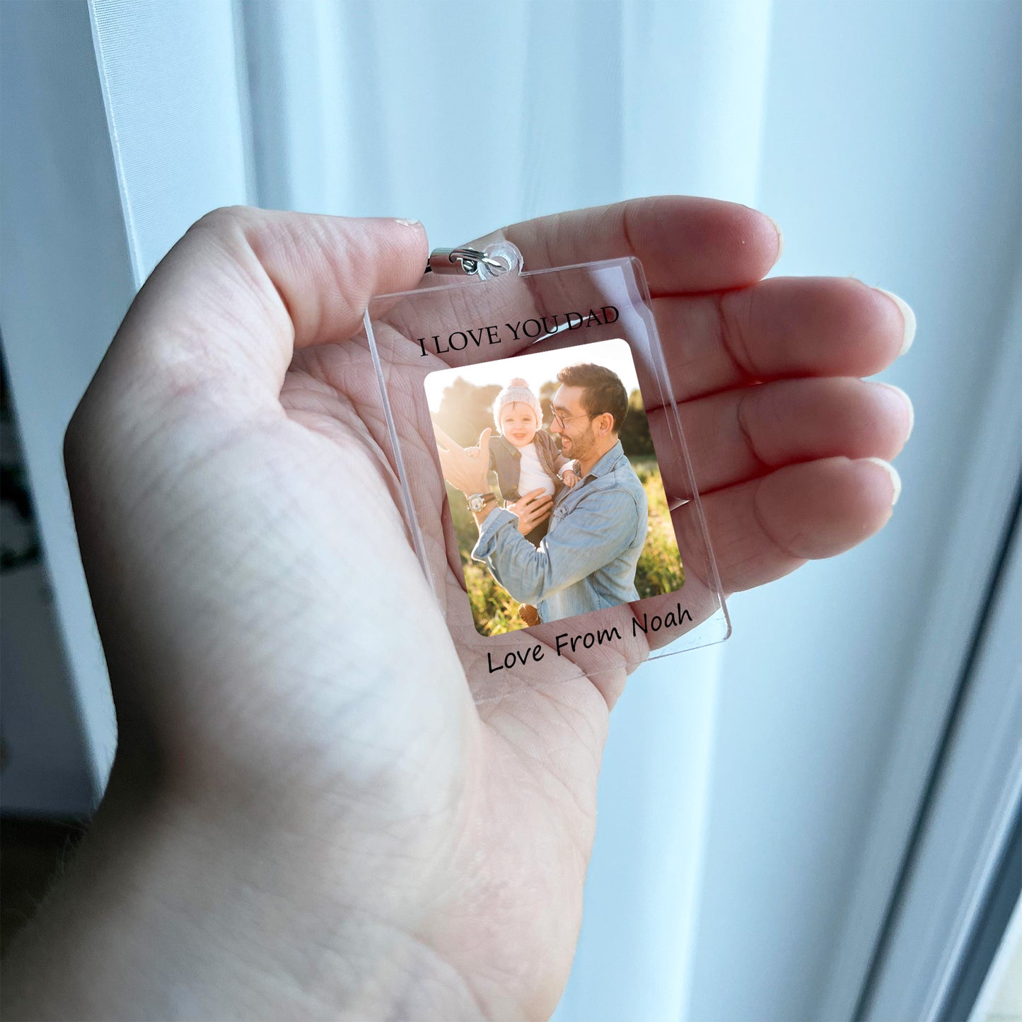 Personalised Gift For Dad Keyring Fathers Day Gift Birthday Gift