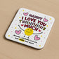 Nanny Coaster I Love You This Much Nanny Gift For Birthday