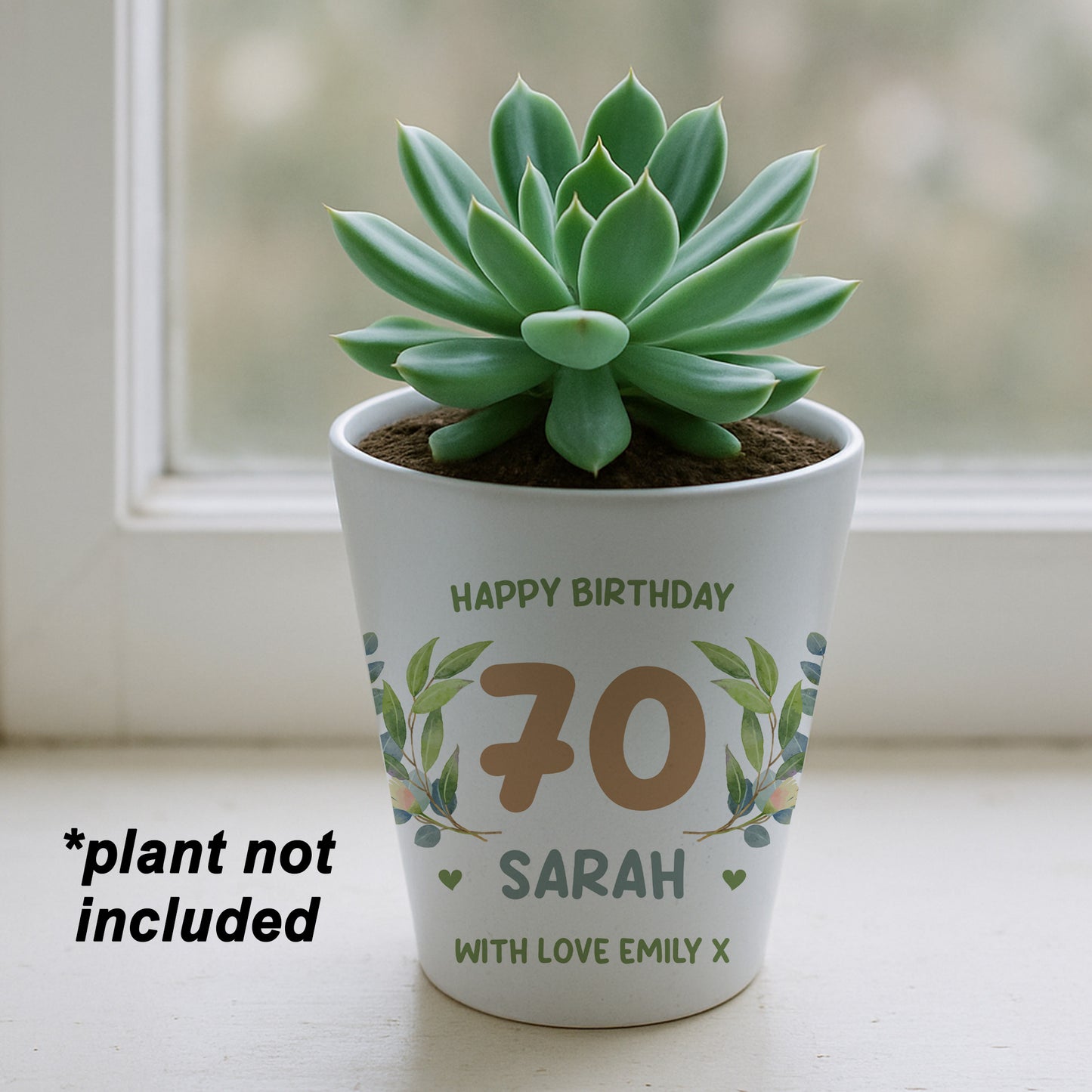 Personalised Happy 70th Birthday Gift For Mum Nan Nanny Grandma