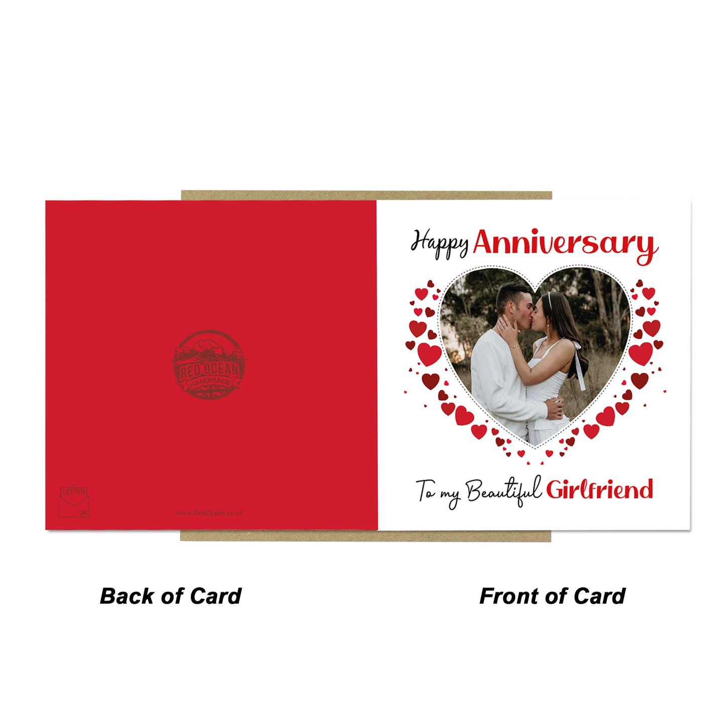 Anniversary Personalised Photo Anniversary Card To My Girlfriend