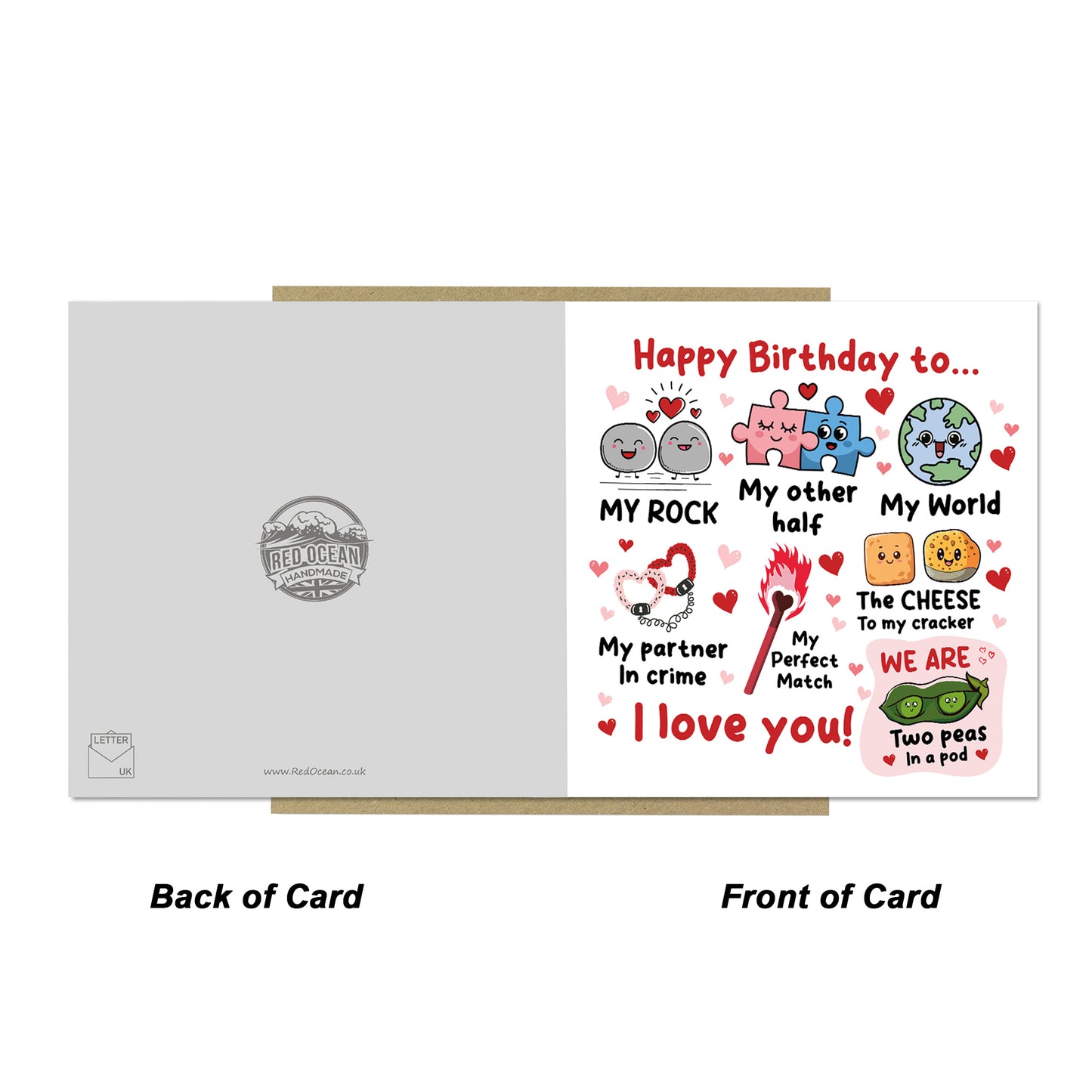 Happy Birthday To My Rock My Other Half My World Birthday Card