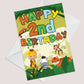 2nd Birthday Jungle Animal Card for Boys Girls 2 Year Old Card