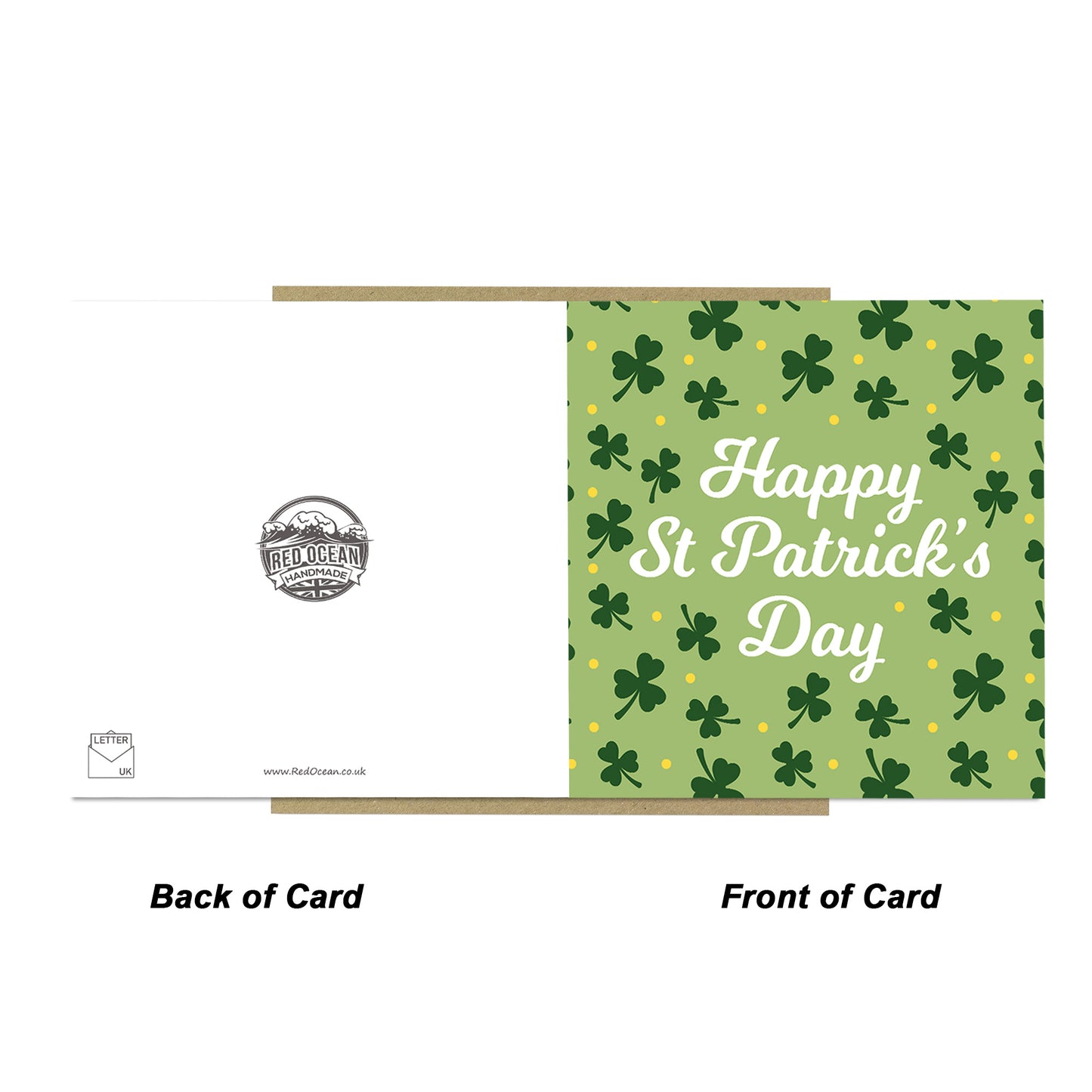 St Patricks Day Card - Irish Shamrock for Friends and Family