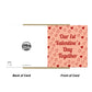 1st Valentines Card For Her Him 14x14 Card With Kraft Envelope