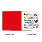 Birthday Card For Auntie With Kraft Envelope Thank You Card