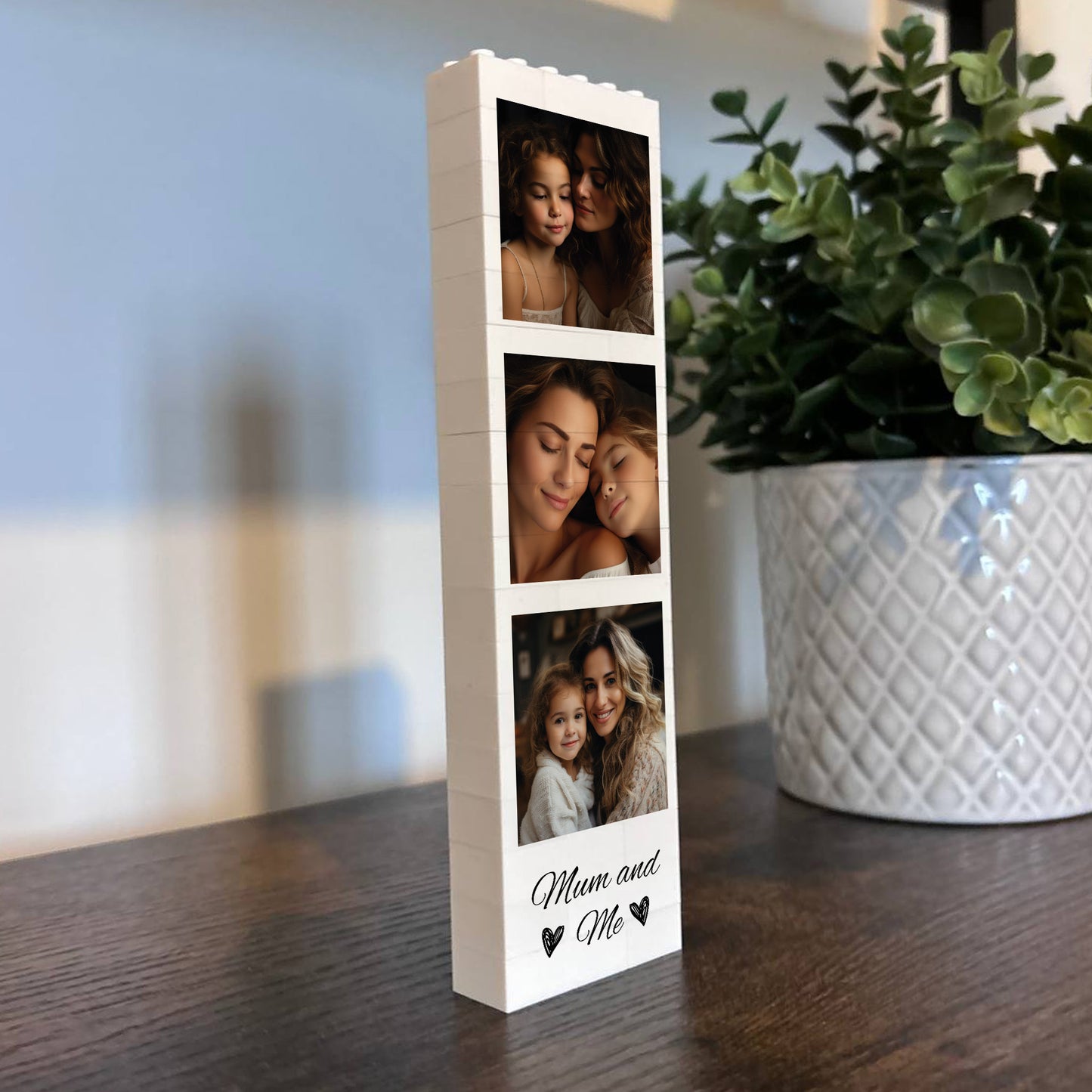 Personalised Mum And Me Photo Block Mum Photo Collage Mother