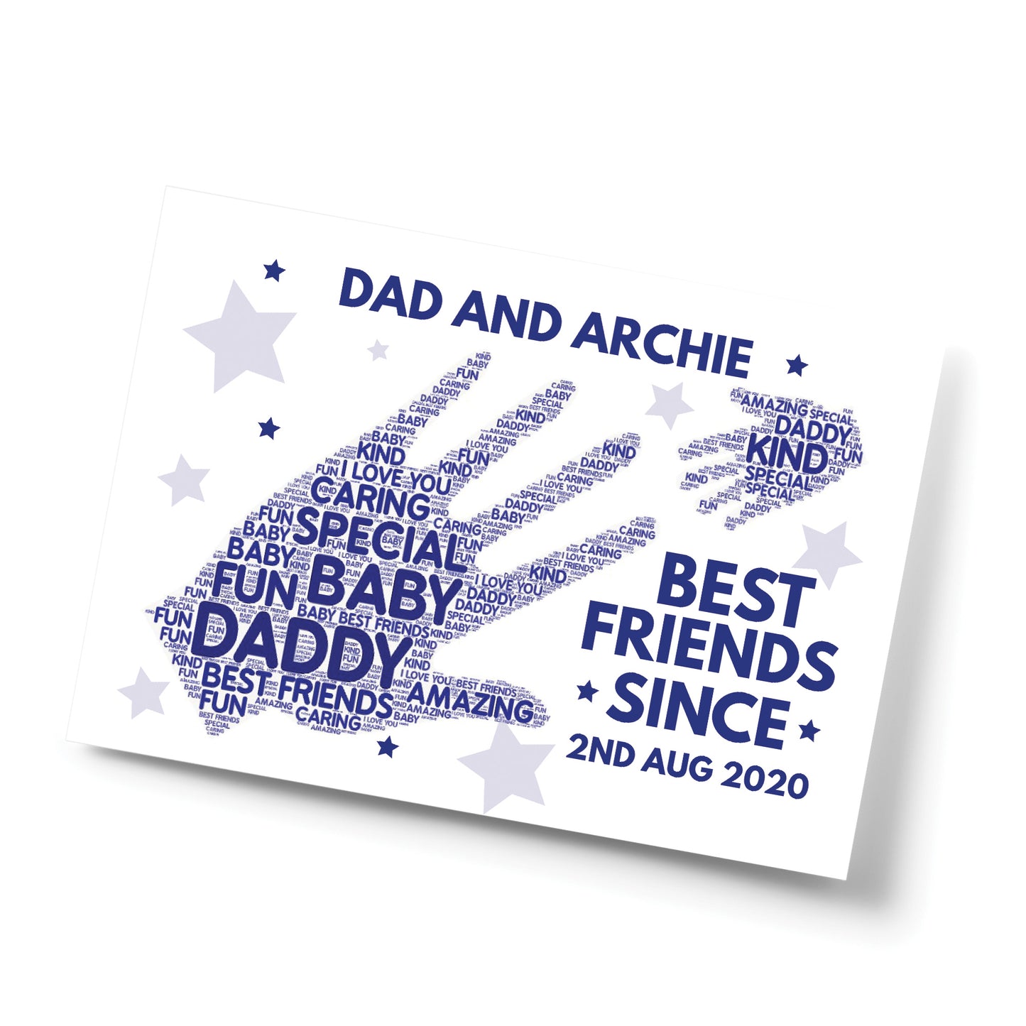 Personalised Dad Gift For Birthday Fathers Day Best Friend Print