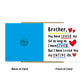Birthday Card For Brother With Kraft Envelope Thank You Card