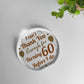 Funny 60th Birthday Acrylic Plaque Present For Men Women Sixty