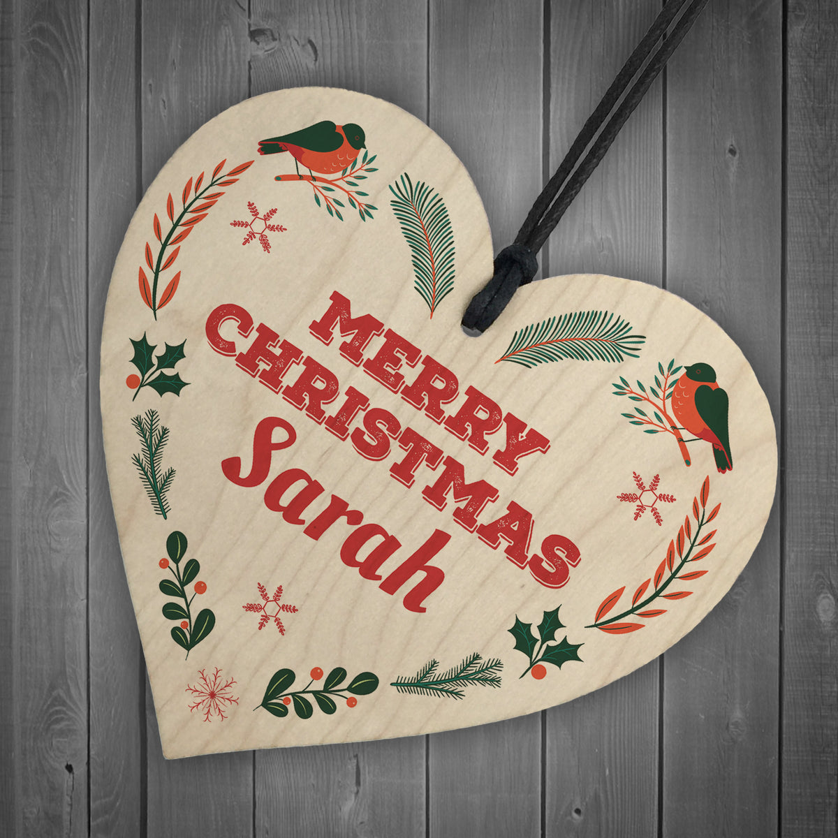 Merry Christmas Personalised Friends Family Colleagues Gift