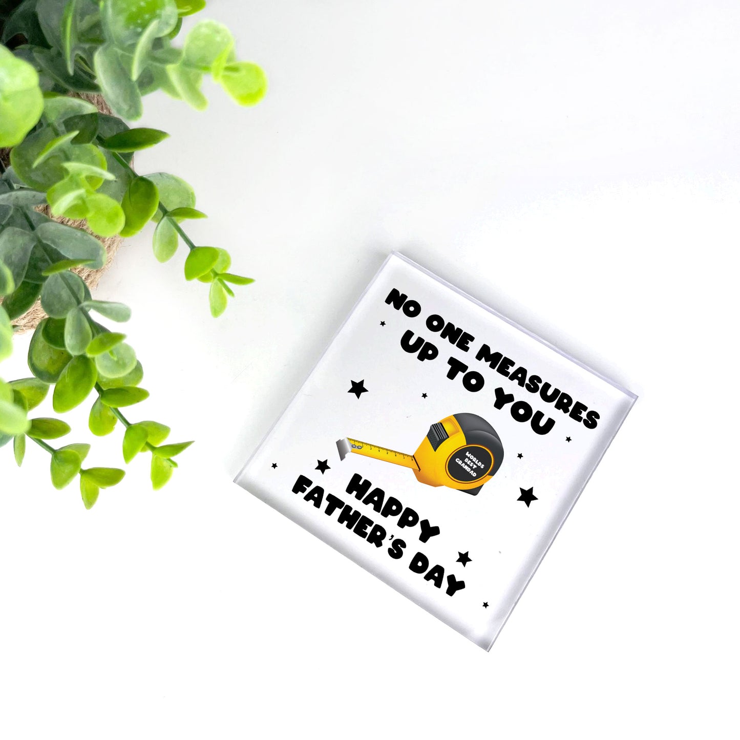 Fathers Day Gift For Grandad No One Measures Up To You Novelty