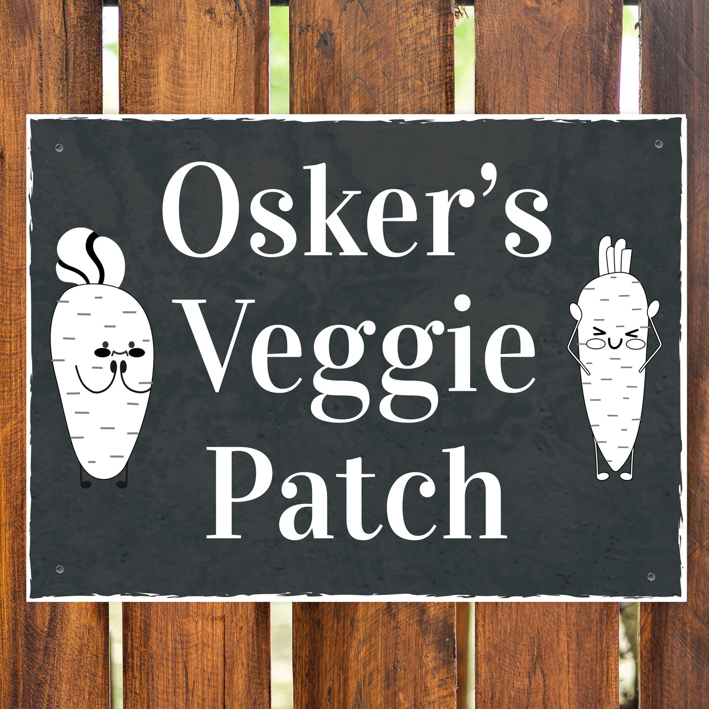 PERSONALISED Veggie Patch Sign For Garden Vegetable Patch Sign