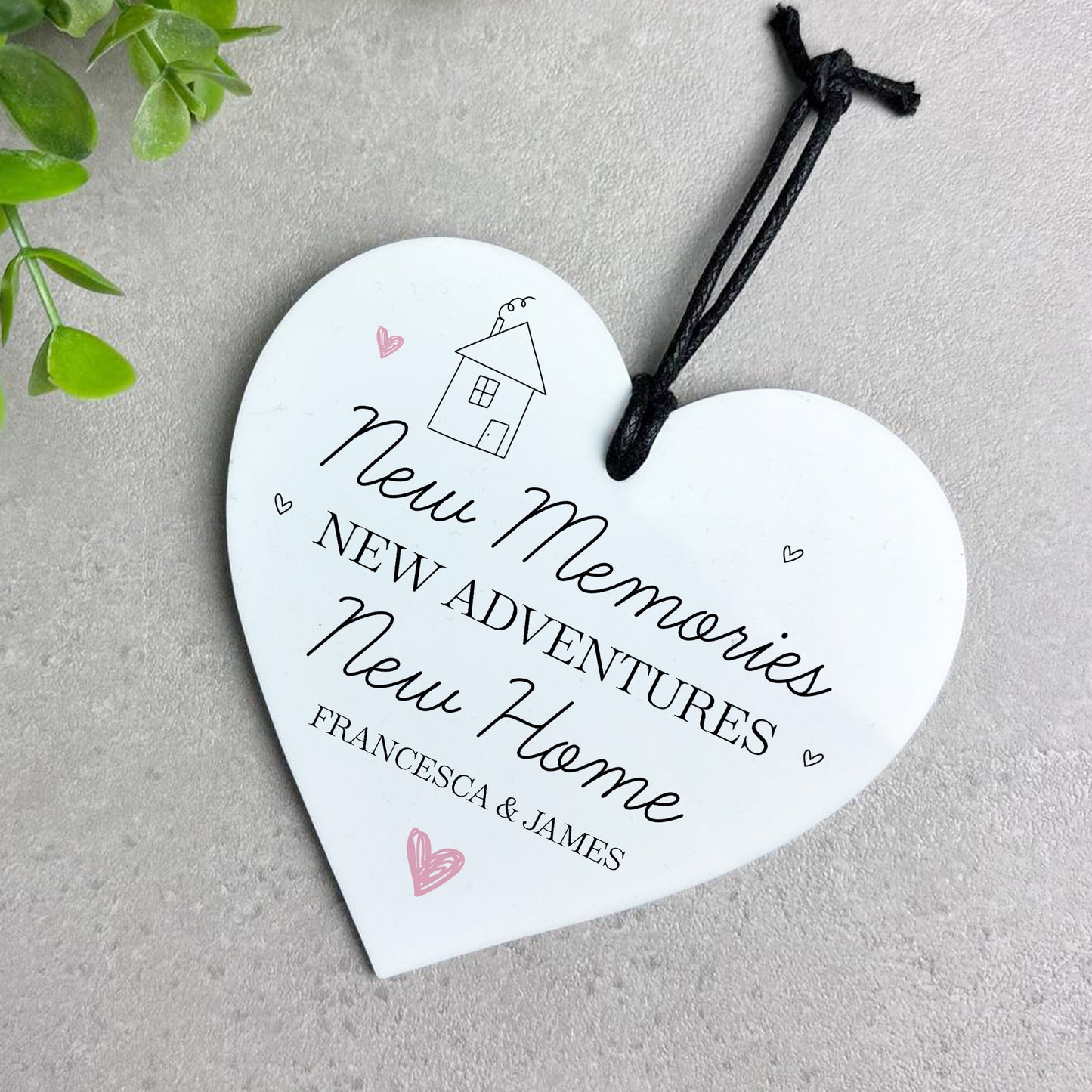 New Home Gift For Friend Couple Personalised Hanging Acrylic