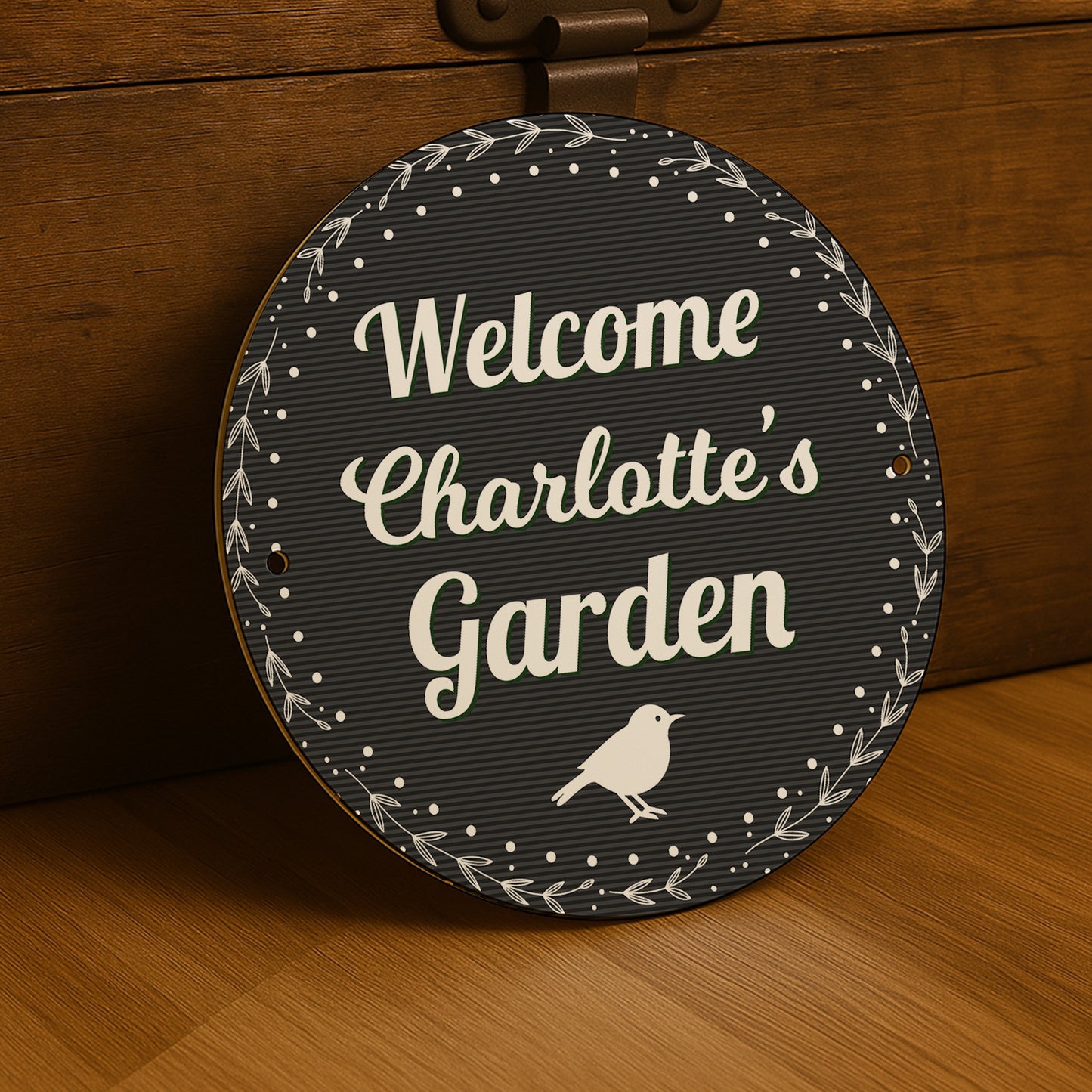 Personalised Garden Sign For Outside Hanging Welcome Sign