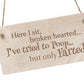 Funny Joke Engraved Wooden Toilet Bathroom Wall Sign Plaque