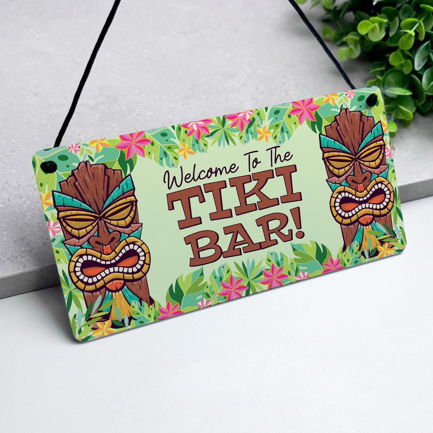 Tiki Bar Sign For Home Bar Hanging Wall Door Welcome Sign Funny