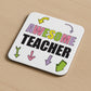 Gift For Teacher AWESOME TEACHER Coaster Teacher Appreciation