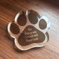 Dog Memorial Gift Paw Print Plaque In Memory Of Dog Cat Pet