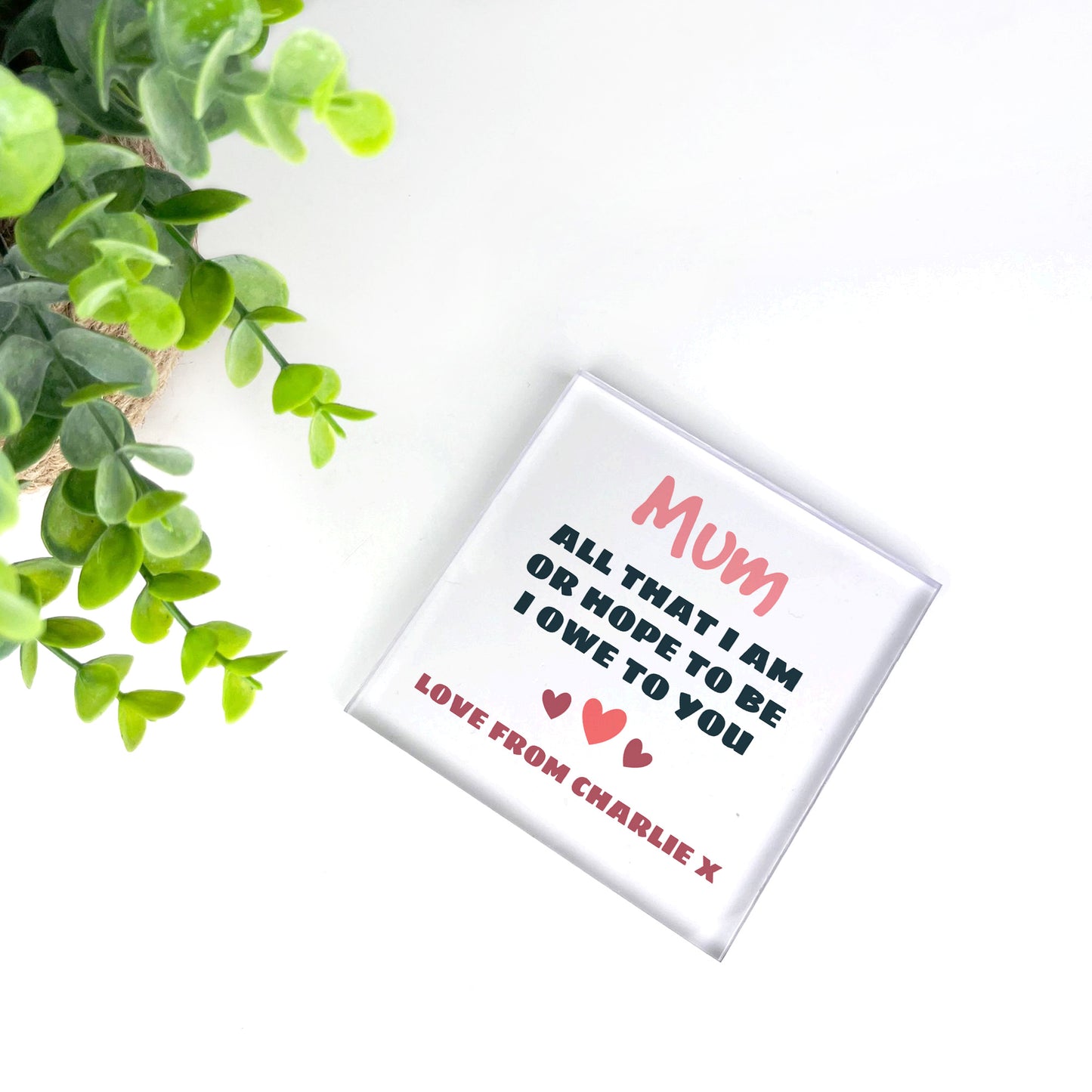 THANK YOU GIFT For Mum On Mothers Day Birthday Personalised