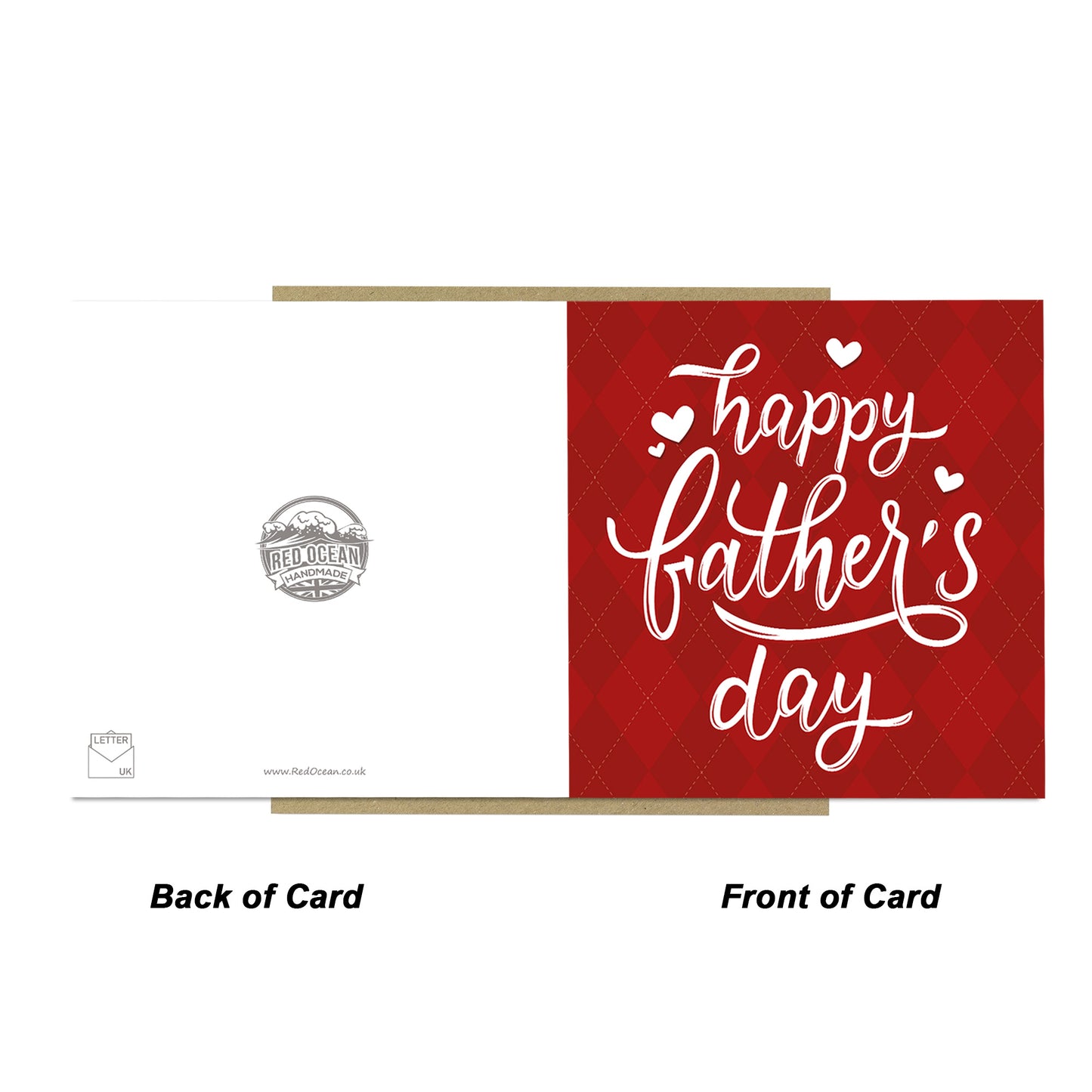 Fathers Day Card, Card For Dad From Daughter Son, 145 x 145mm