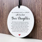 Fathers Day Gift From Your Daughter Hanging Plaque For Dad