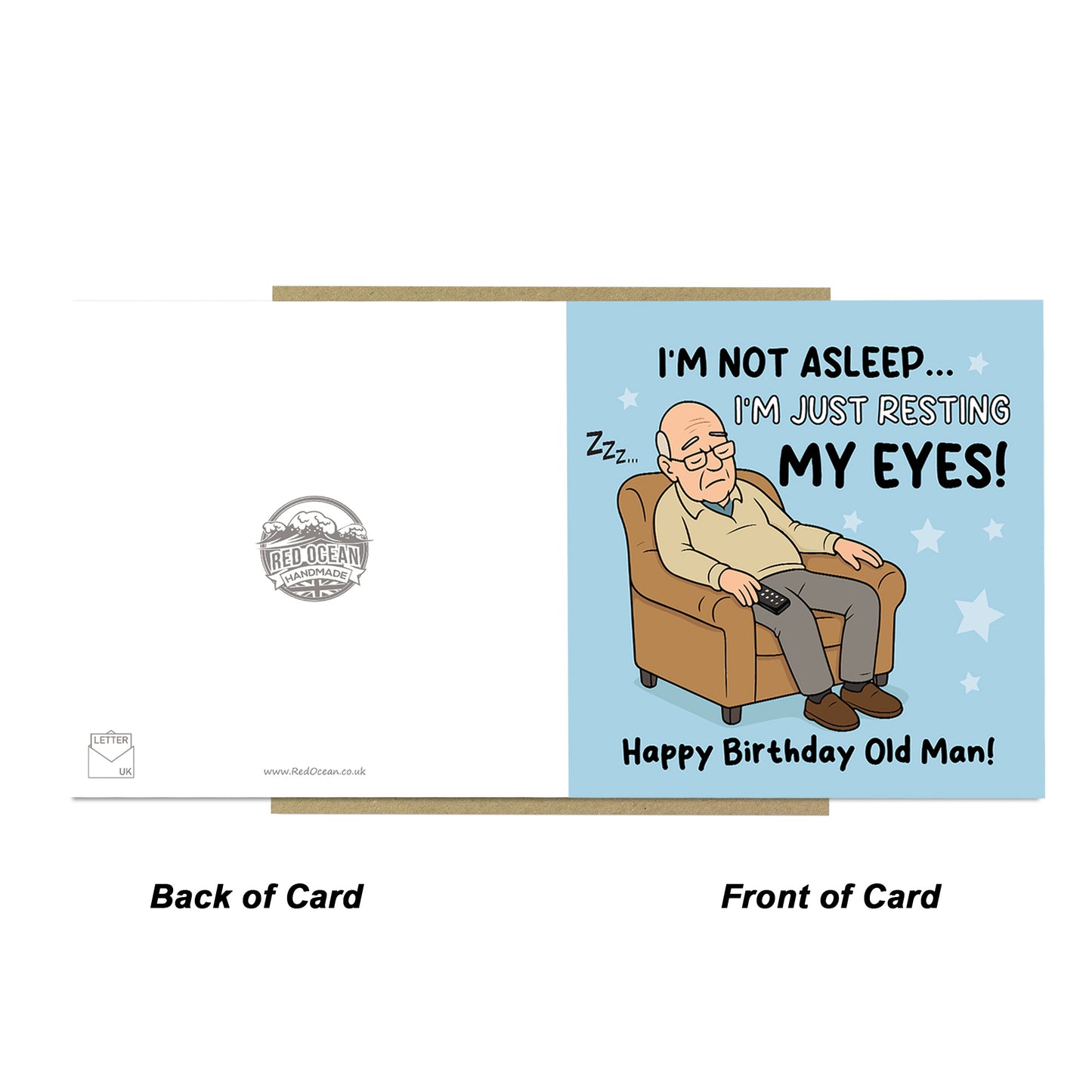 Funny Birthday Card For Dad Joke Card Old Dad From Daughter Son
