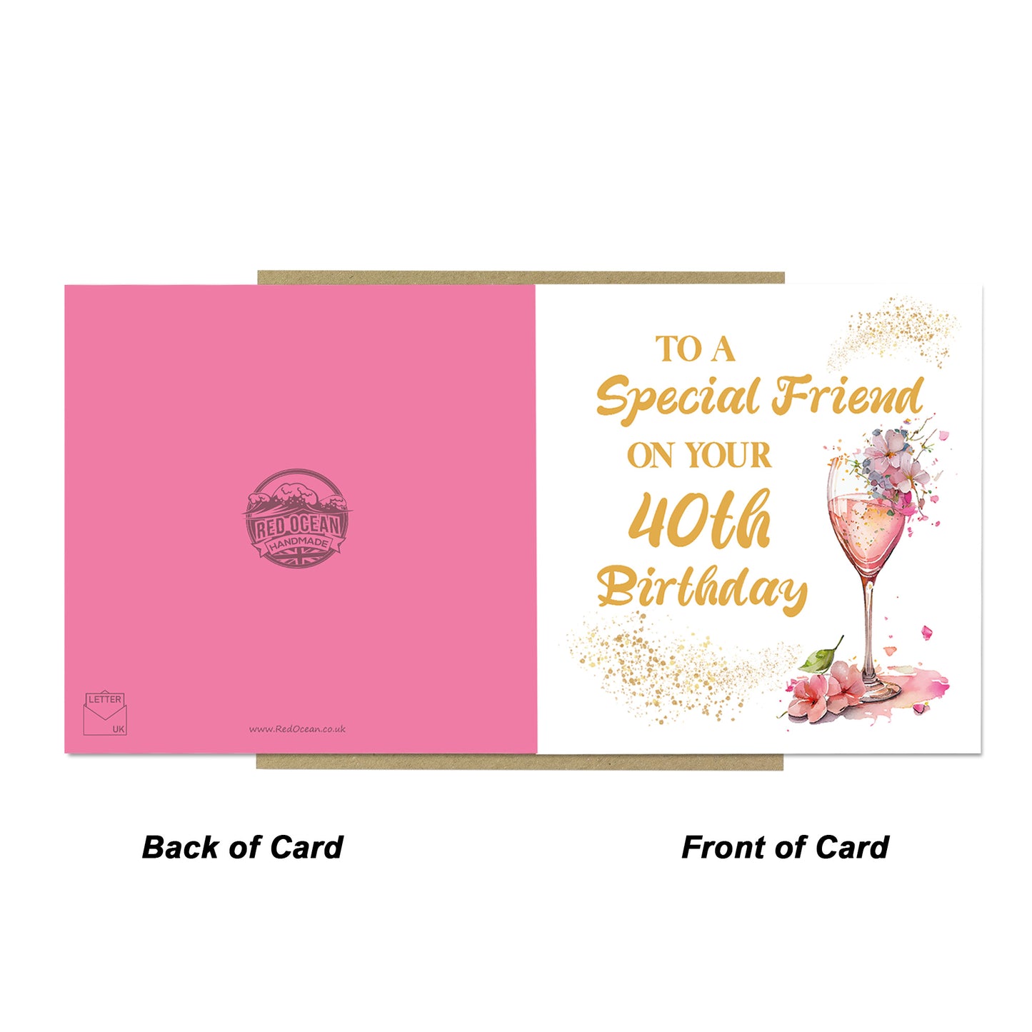 Special 40th Birthday Card for Mum Auntie Friend Best Friend