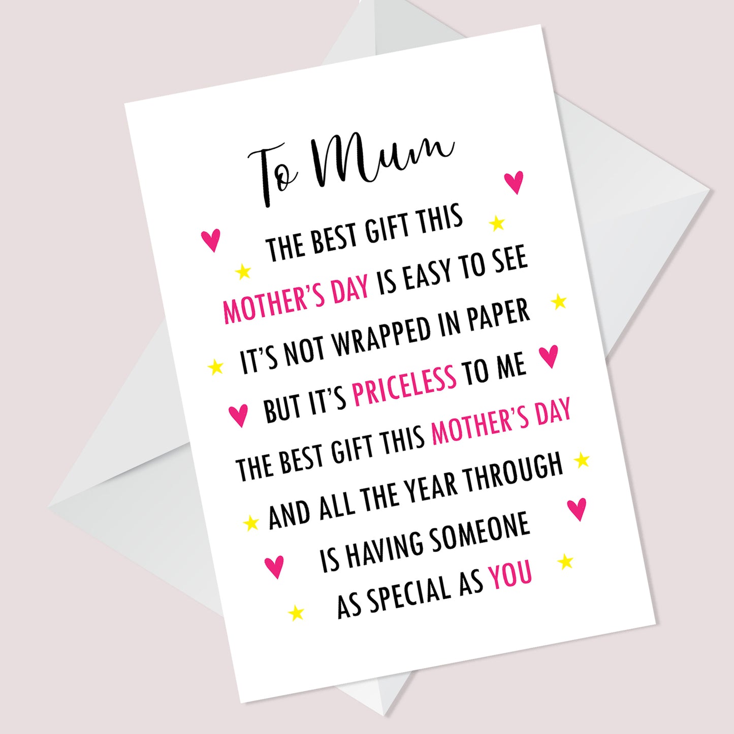 Mothers Day Card For Mum Cards For Her Mothers Day Card