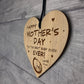 Mothers Day Gift From Bump Wood Heart Best Baby Oven Mum To Be