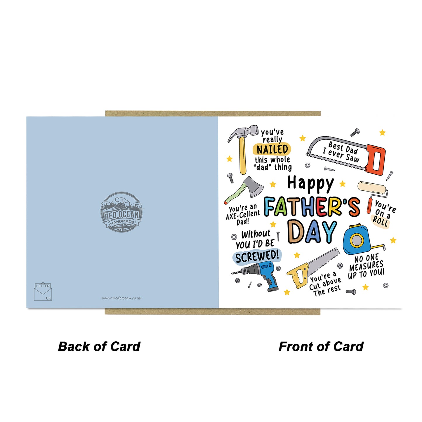 Happy Fathers Day Card Novelty Tool Pun Card For Dad Father's