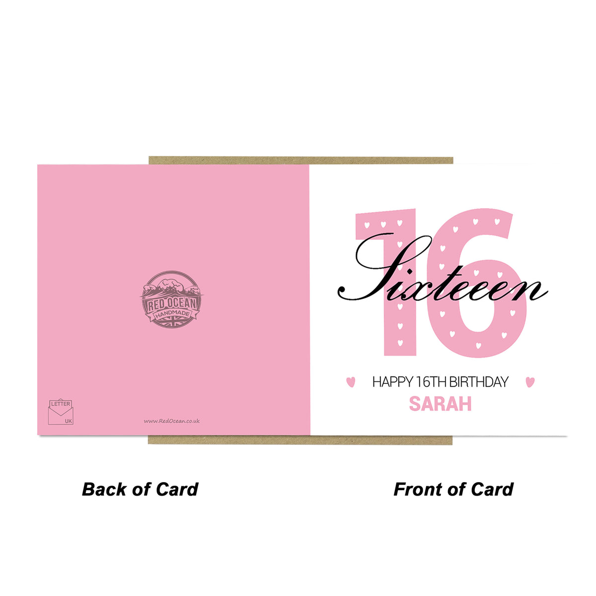 PERSONALISED 16th Birthday Card For Daughter Granddaughter Niece