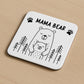 Mama Bear Coaster Gift For Mum From Daughter Birthday Mothers