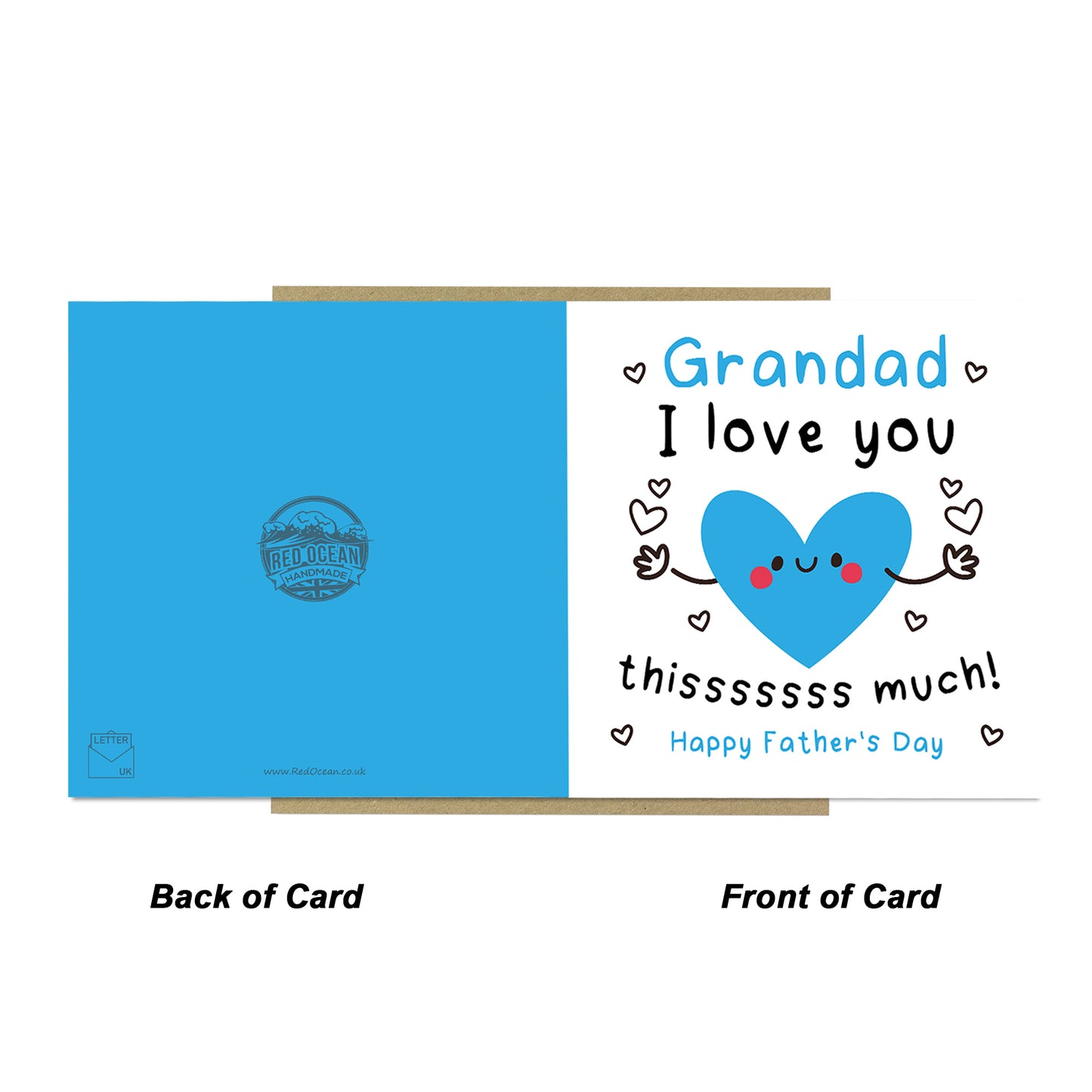 Fathers Day Card For Grandad With Envelope Cards For Grandad