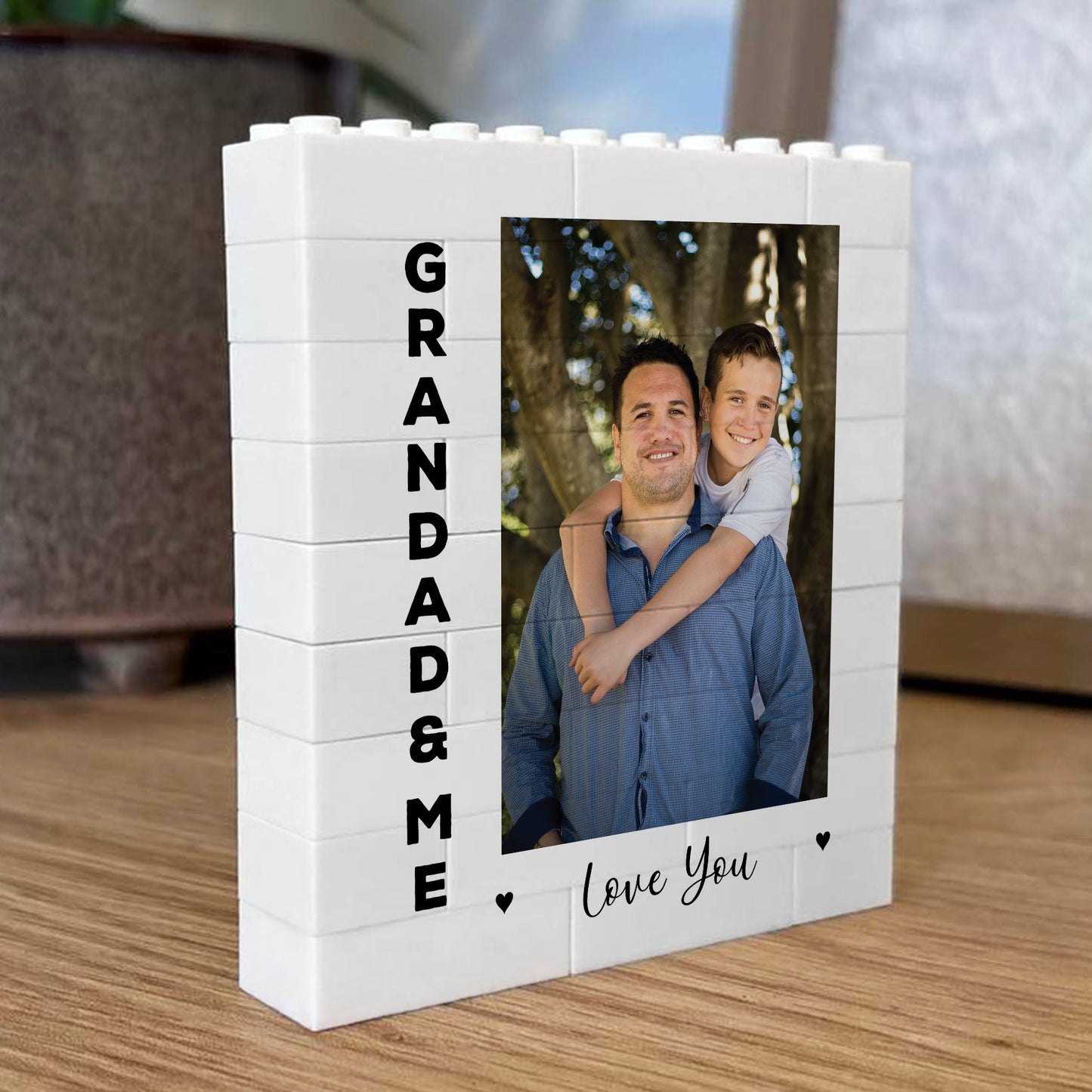 Personalised Gift For Grandad For Birthday Photo Block