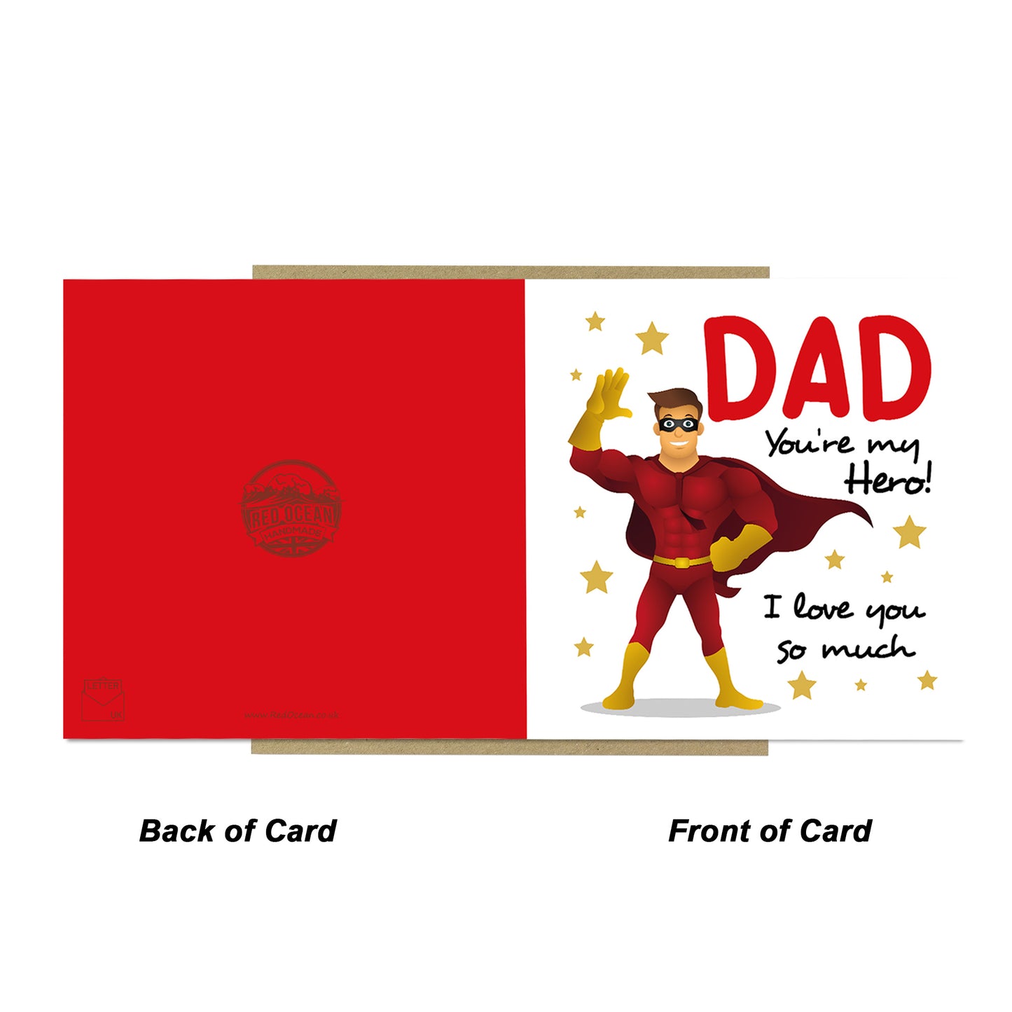 Dad Superhero Card For Father's Day Birthday Novelty Card