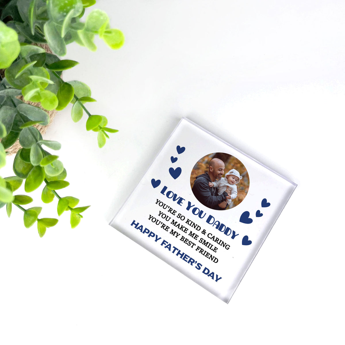 Gift For Dad Daddy For Fathers Day Personalised Photo Plaque