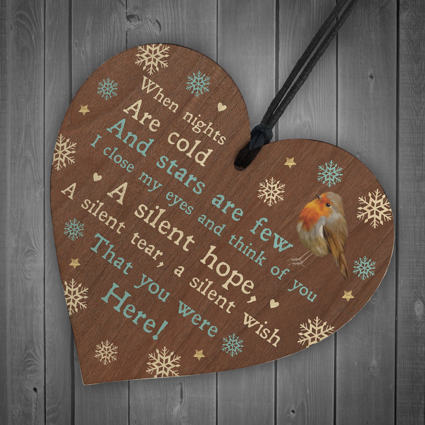 Christmas Memorial Tree Decoration Bauble Remembrance Plaque