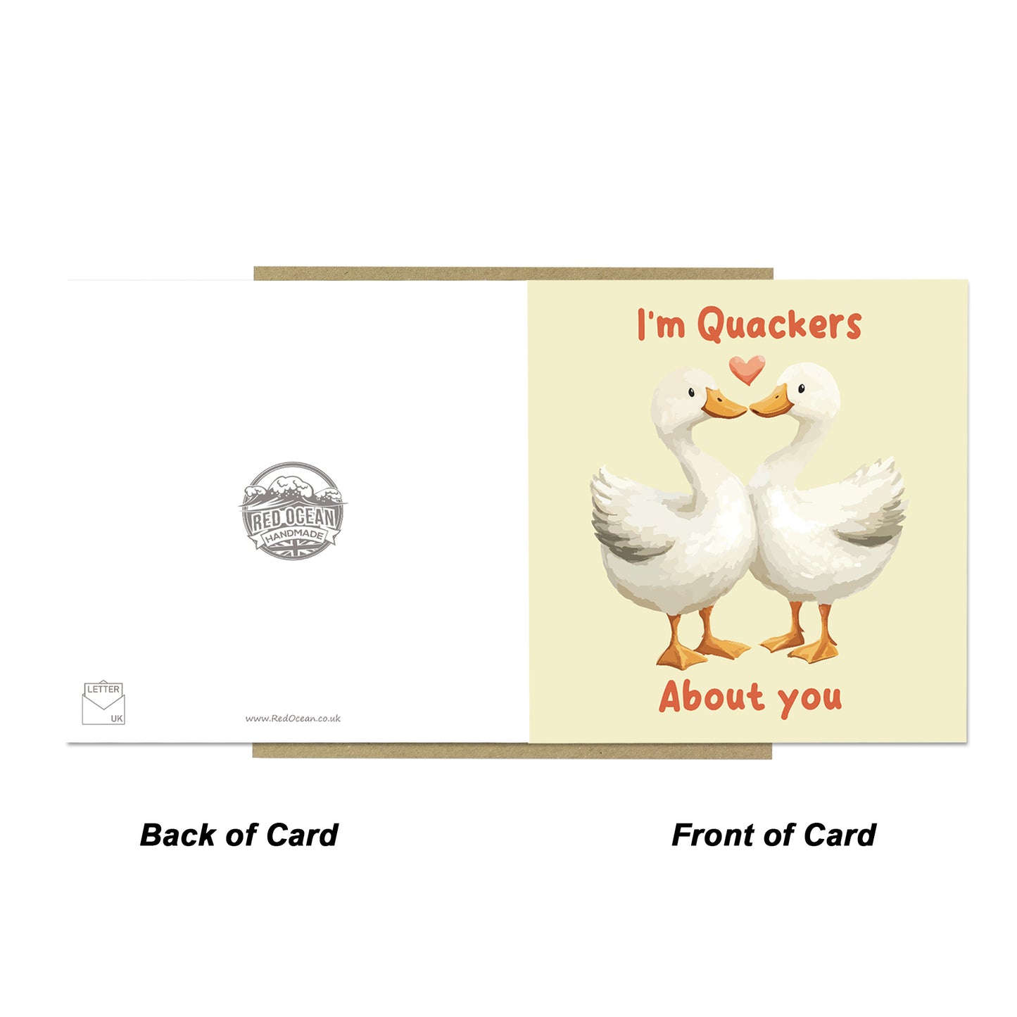 Anniversary Card For Him Her Im Quackers About You