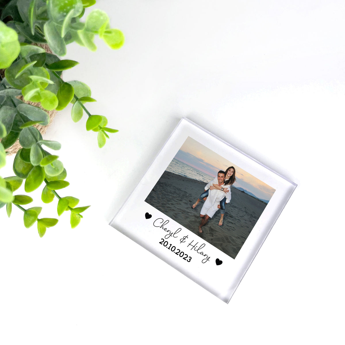 Personalised Anniversary Photo Plaque Him Her Boyfriend