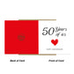 50th Anniversary Card For Husband Wife Grandparents