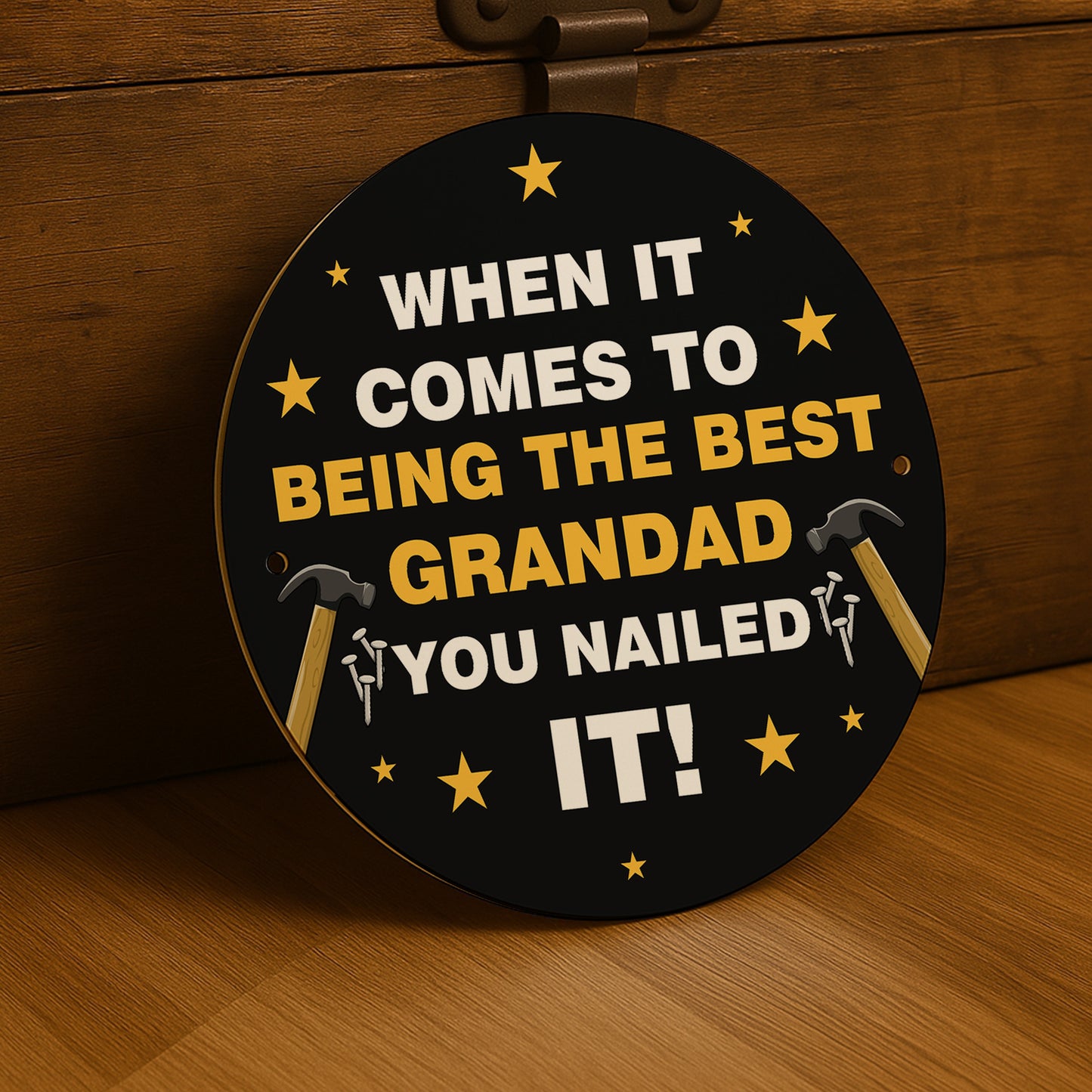 Fathers Day Gift For Grandad Nailed It Grandad Gift Man Cave