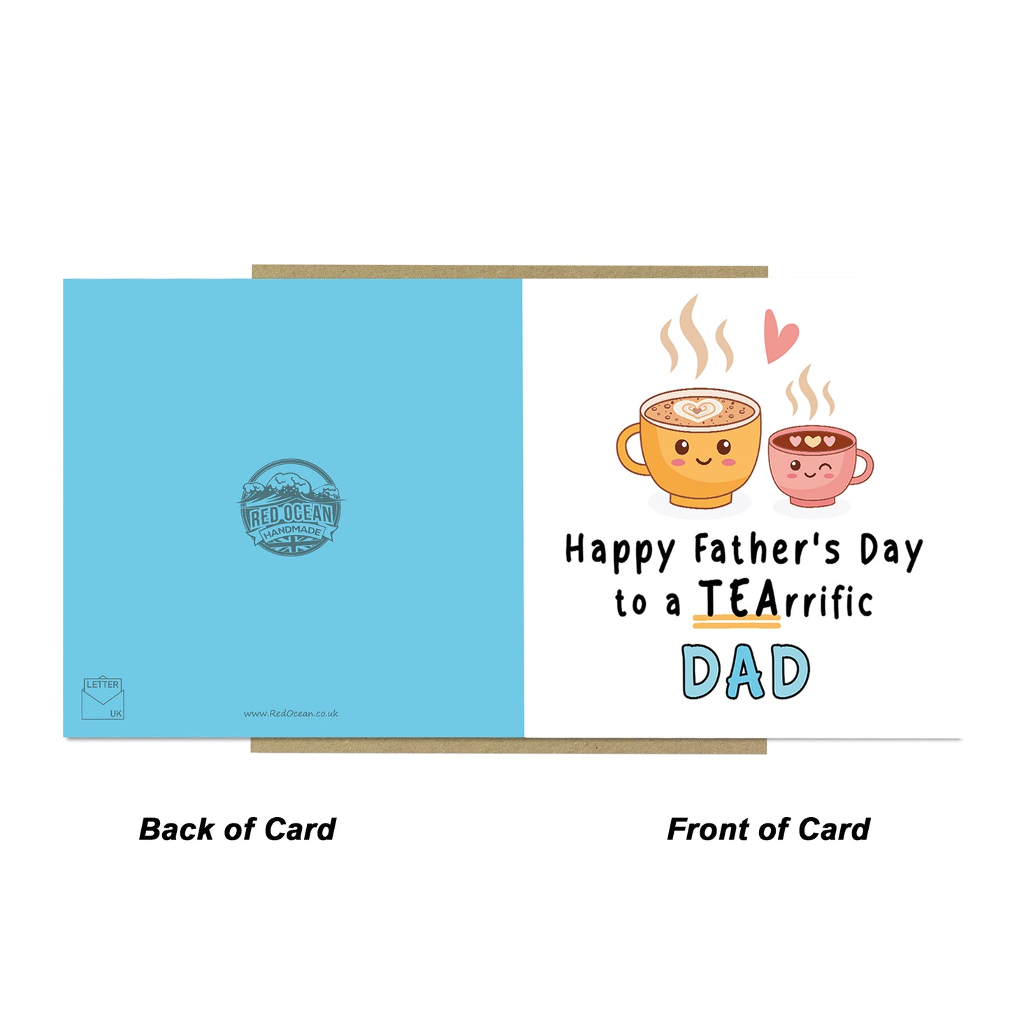 Fathers Day Card For Dad With Kraft Envelope Teariffic Dad Card